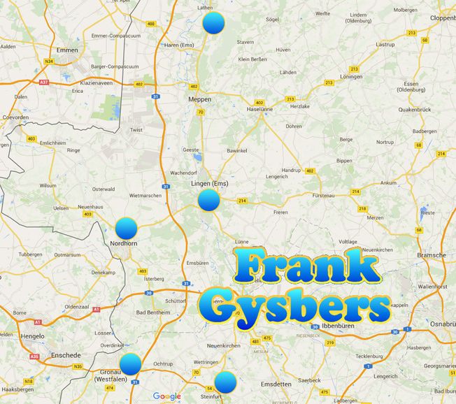 Niederlassungen von Frank Gysbers Umzüge und Möbelmontagen